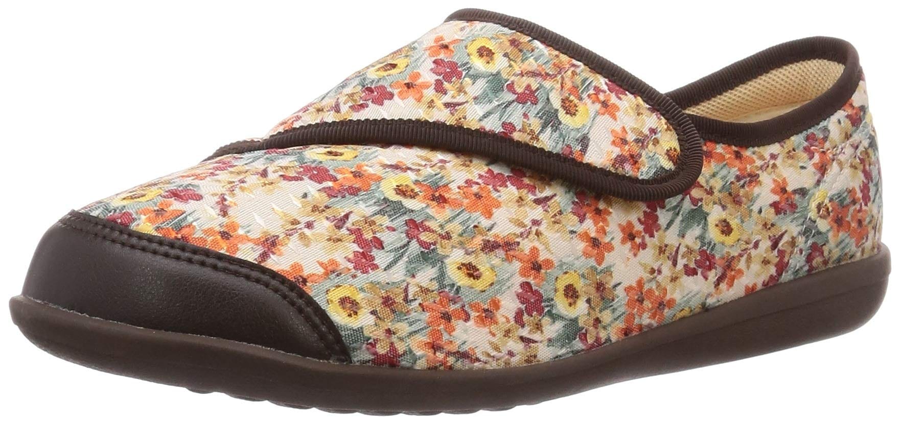 カイホシュギ カジュアル 室内履き 快歩主義L131RS オレンジガラ 21.5 cm 5E