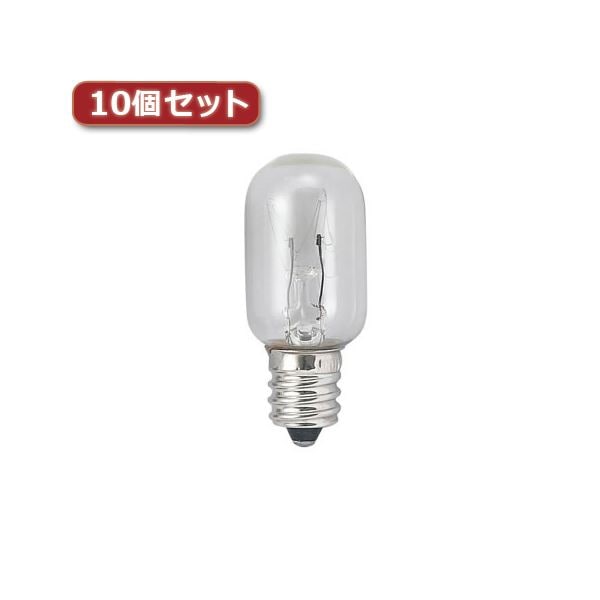 （まとめ）YAZAWA ナツメ球 E17 20W クリア10個セット T201720CX10(×2セット)