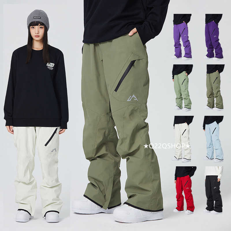 スノボウェア 2024 2025 単品パンツ メンズ レディース ズボン ゆったり ボトムス ウィンタースポーツ スノーボードウェア スキーウェア スノーウェア スノボーウェア 防水防寒着韓国風