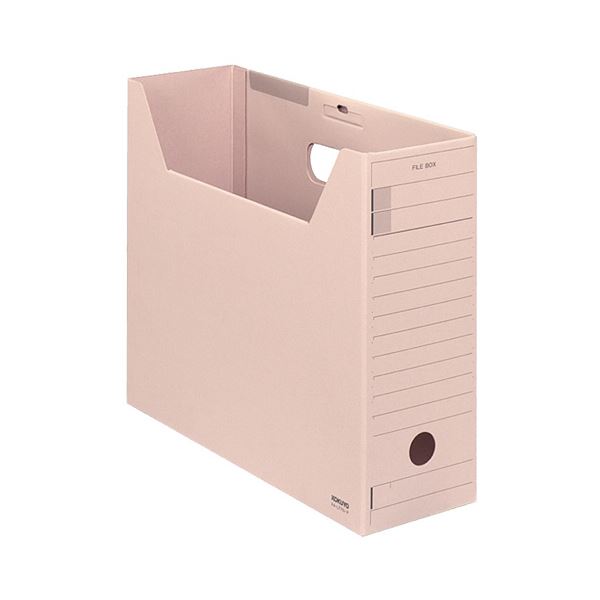 （まとめ）コクヨ ファイルボックス-FS（Fタイプ）A4ヨコ 背幅102mm ピンク フタ付 A4-LFFN-P 1セット（5冊）(×2セット)