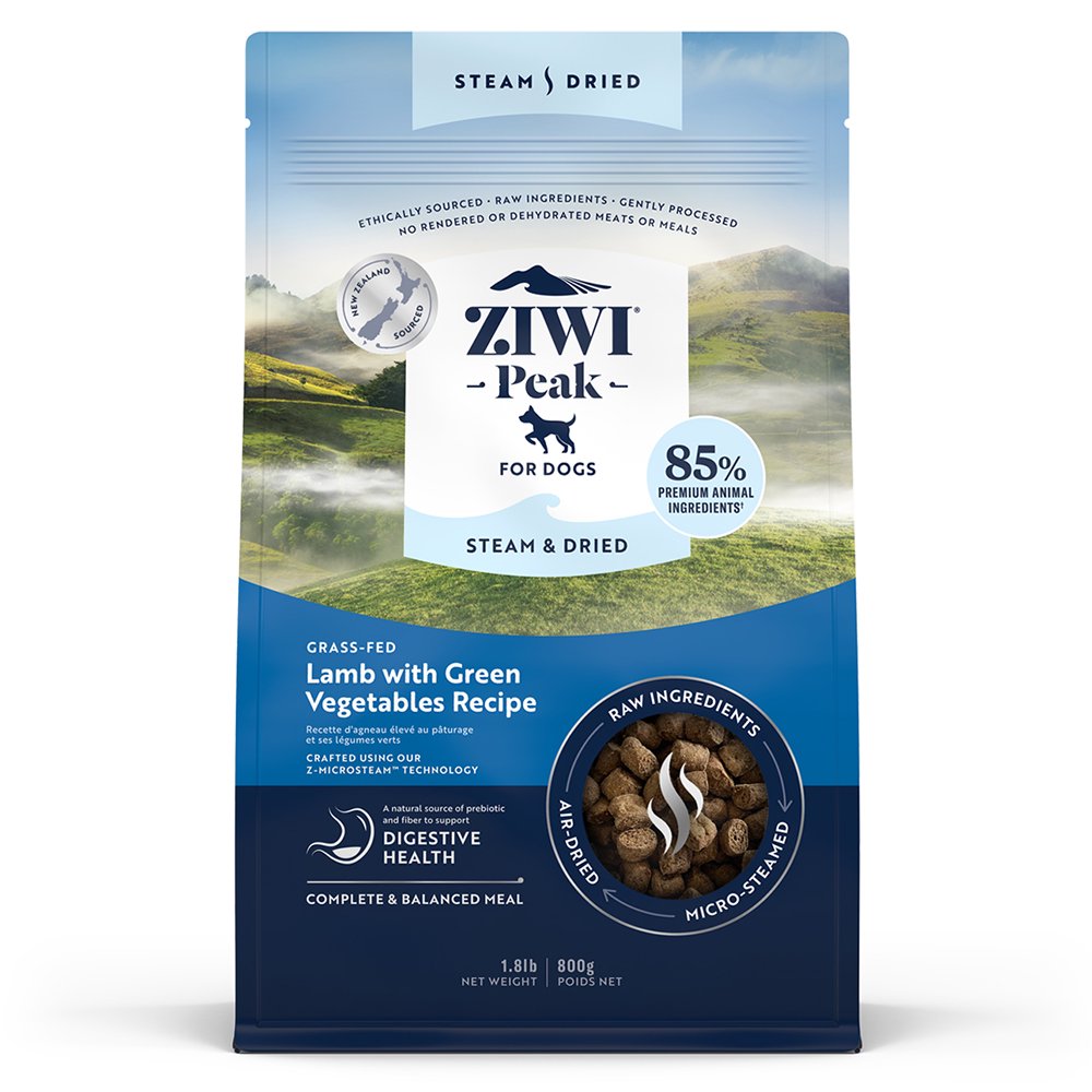 ジウィピーク　スチーム＆ドライ　ドッグフード　ラム　８００ｇ　ｚｉｗｉｐｅａｋ　ＣＲＣ45―02―12―20―00