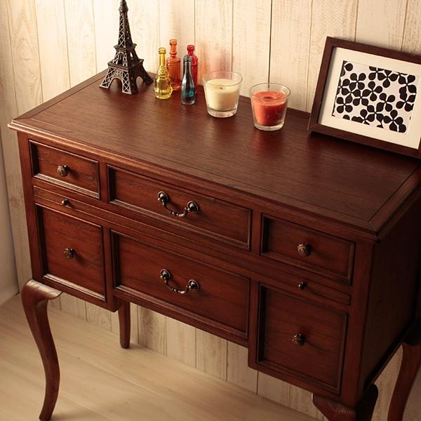コンソール コンソールチェスト 猫脚 チェスト 引き出し アンティーク調 姫系 姫 家具 クラシック ロココ調