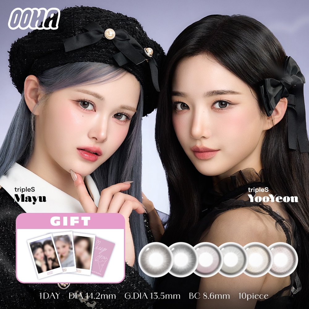 Qoo10] OOHA 【ポラロイドカードプレゼント】韓国 カラ : コンタクトレンズ