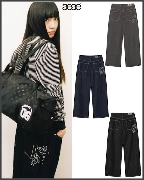 AEAE■CHECK PATCHWORK DENIM PANTS■送料込 CHECK PATCHWORK DENIM PANTS [LIGHT BLUE] – aeae JAPAN