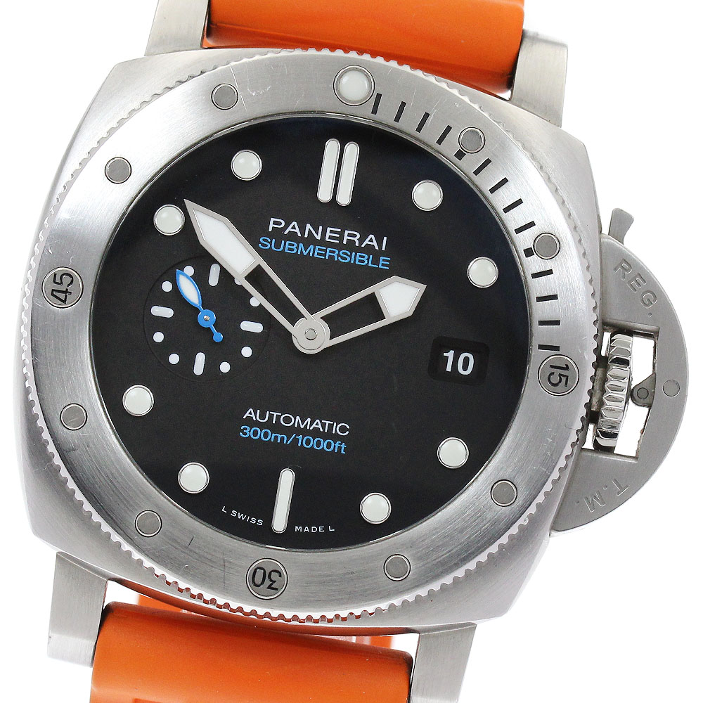 パネライ PANERAI PAM01229 サブマーシブル クアランタクアトロ 自動巻き メンズ 箱・保証書付き_877234【中古】