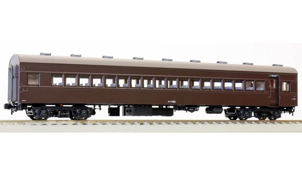 天賞堂 (HO) 57064 スハフ43形 ぶどう色2号(簡易近代化改造仕様) テンショウドウ 57064 スハフ43 ブドウ2ゴウ