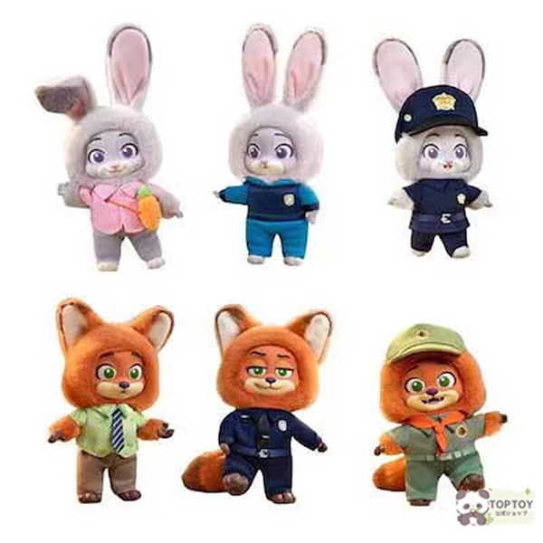 【海外限定、正規品】TOPTOY ズートピア ニック、ジュディ Qoo10] TOPTOY 【正規品保証】ズートピアニックとジュディ