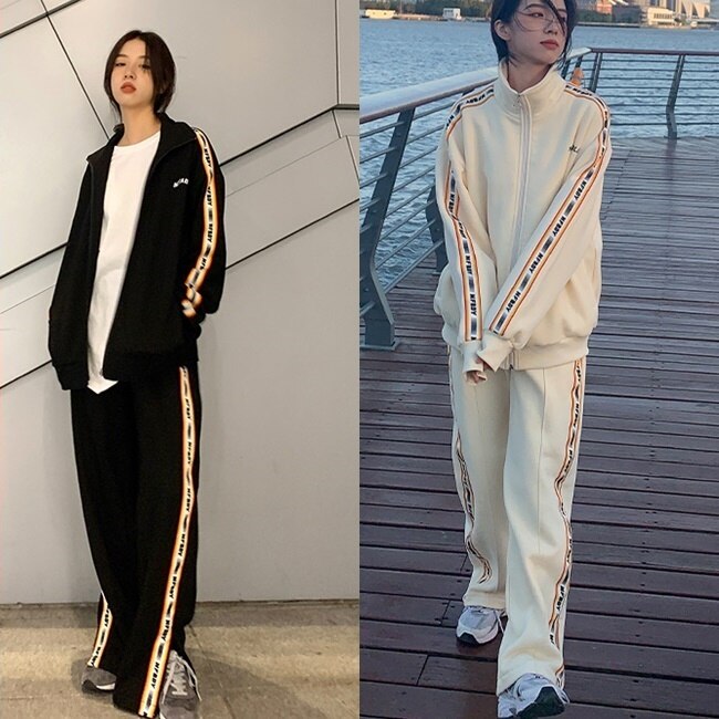 スウェット セットアップ レディース ジャージ 韓国 ファッション 春服 レディース スポーツカジュ