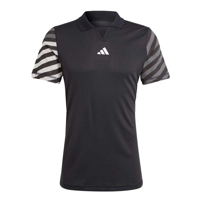 日本サイズ アディダス(adidas) 2023 FA メンズ HEAT.RDY フリーリフト プロ 半袖ポロシャツ MK020-IB5489 ブラック(23y8mテニス)