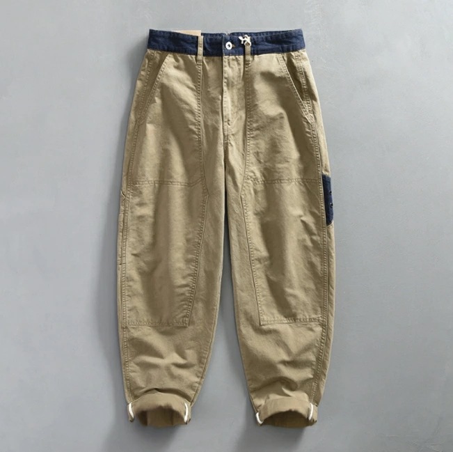 カーゴパンツ チノパン メンズ ワークパンツ 切替 カジュアル ボトムス 作業ズボン アウトドア 456