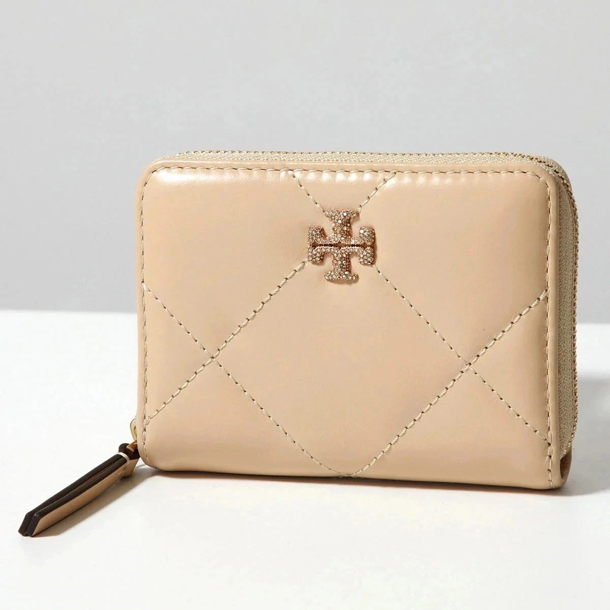 TORY BURCH トリーバーチ コインケース KIRA キラ 162157 レディース レザー キルティング ダブルT パヴェ ロゴ ミニ財布 700/VA 【mega】 22,224円