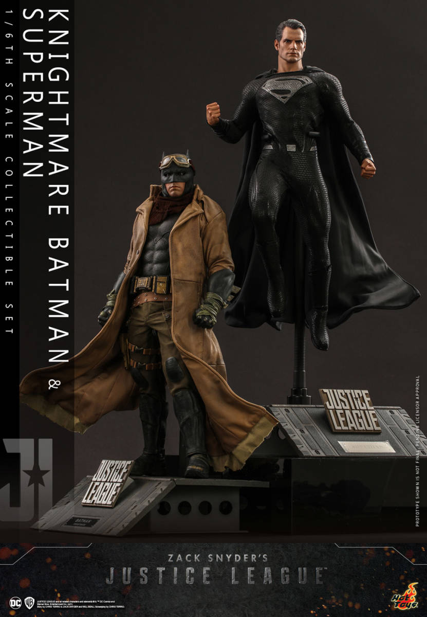 新品未開封HOTTOYS ホットトイズ １／６TMS038 フィギュア ナイトメアバットマン＆スーパーマン２体セット