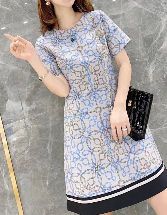 【急速出荷!】プリントワンピース きれいめ 大人かわいい 花柄 春 夏 春夏 半袖 ロングワンピース 20代 30代 40代 50代 締め付けない ハイウェスト 体型カバー きれいめ 可愛い