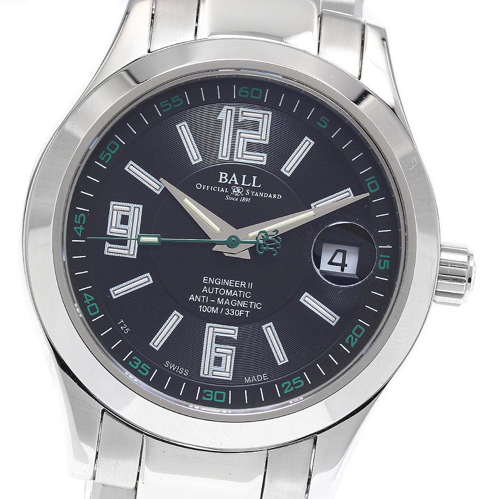 ボール BALL WATCH NM1020C-S4-BK エンジニアII アラビック デイト 自動巻き メンズ 未使用品 保証書付き_935403【中古】