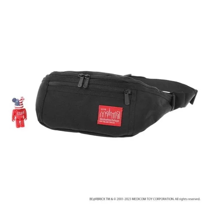 正規品 ベアブリック Alleycat Waist Bag w/ BE@RBRICK 2023 ブラック 1101-BE@RBRICK-23 BLK