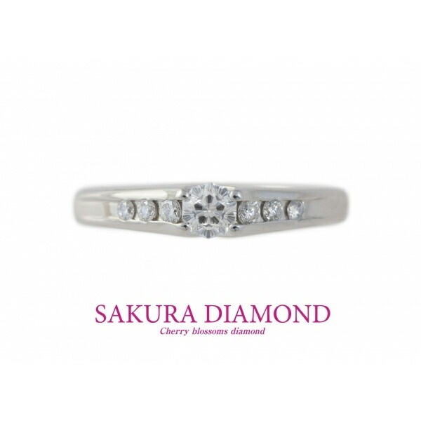 さくらダイヤモンドリング（0.264ct D VS1）プラチナ900