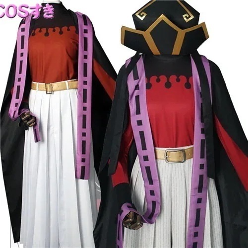 全セット　衣装＋ウイッグ＋扇子　　童磨 どうま 風 コスプレ衣装 コスチューム　cosplay 変装