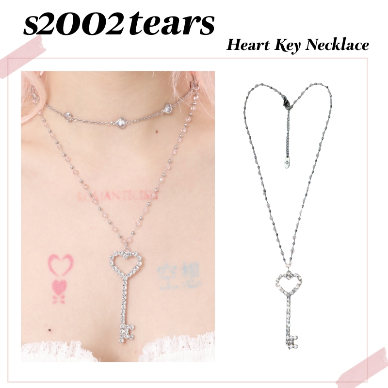 [S2002TEARS]ハートキー ネックレス