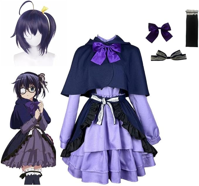 大人気小鳥遊 六花 コスプレ衣装 中二病でも恋がしたい！たかなし りっか 制服 ステージ衣装 ウィッグ付き ハロウィン クリスマス 変装 仮装 撮影用