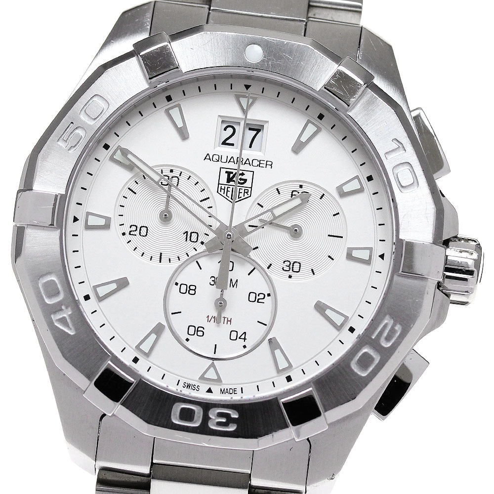 タグホイヤー TAG HEUER CAY1111-0 アクアレーサー クロノグラフ デイト クォーツ メンズ _841724【中古】