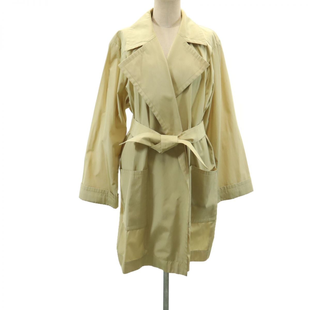 90s オールド ガウンコート M イエロー系 メンズ