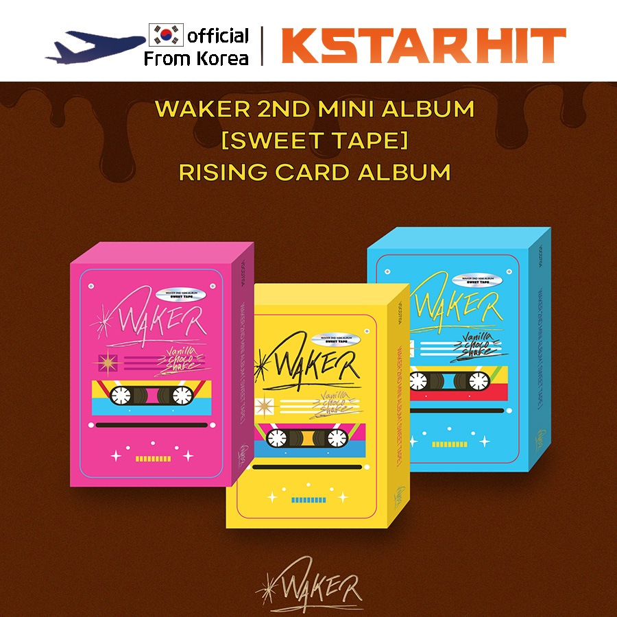 [3種セット/ RISING CARD ALBUM] WAKER - Sweet Tape (2ndミニアルバム)