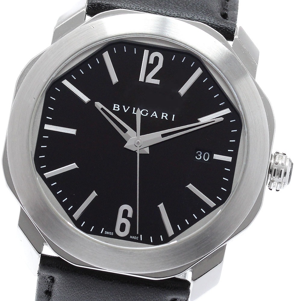 ブルガリ BVLGARI OC41S オクト デイト 自動巻き メンズ _958232【中古】