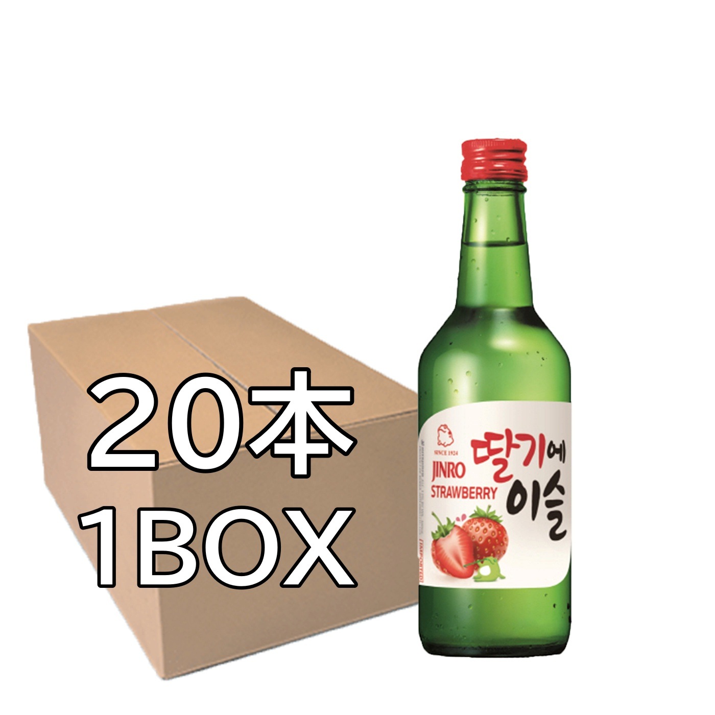 チャミスル ストロベリー 13度 360ml X 1ケース (20本)
