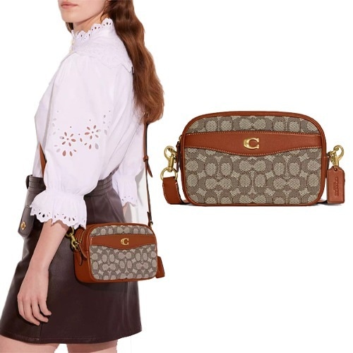 CAMERA BAG IN SIGNATURE TEXTILE JACQUARD CC401