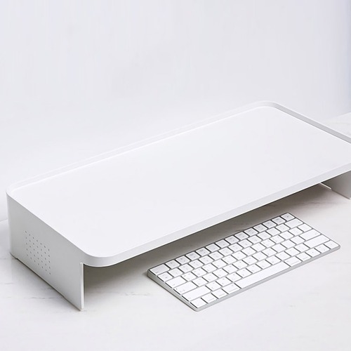 シスマックスモニタースタンドホワイト1本学校オフィスモニター棚キーボード棚マルチボックス