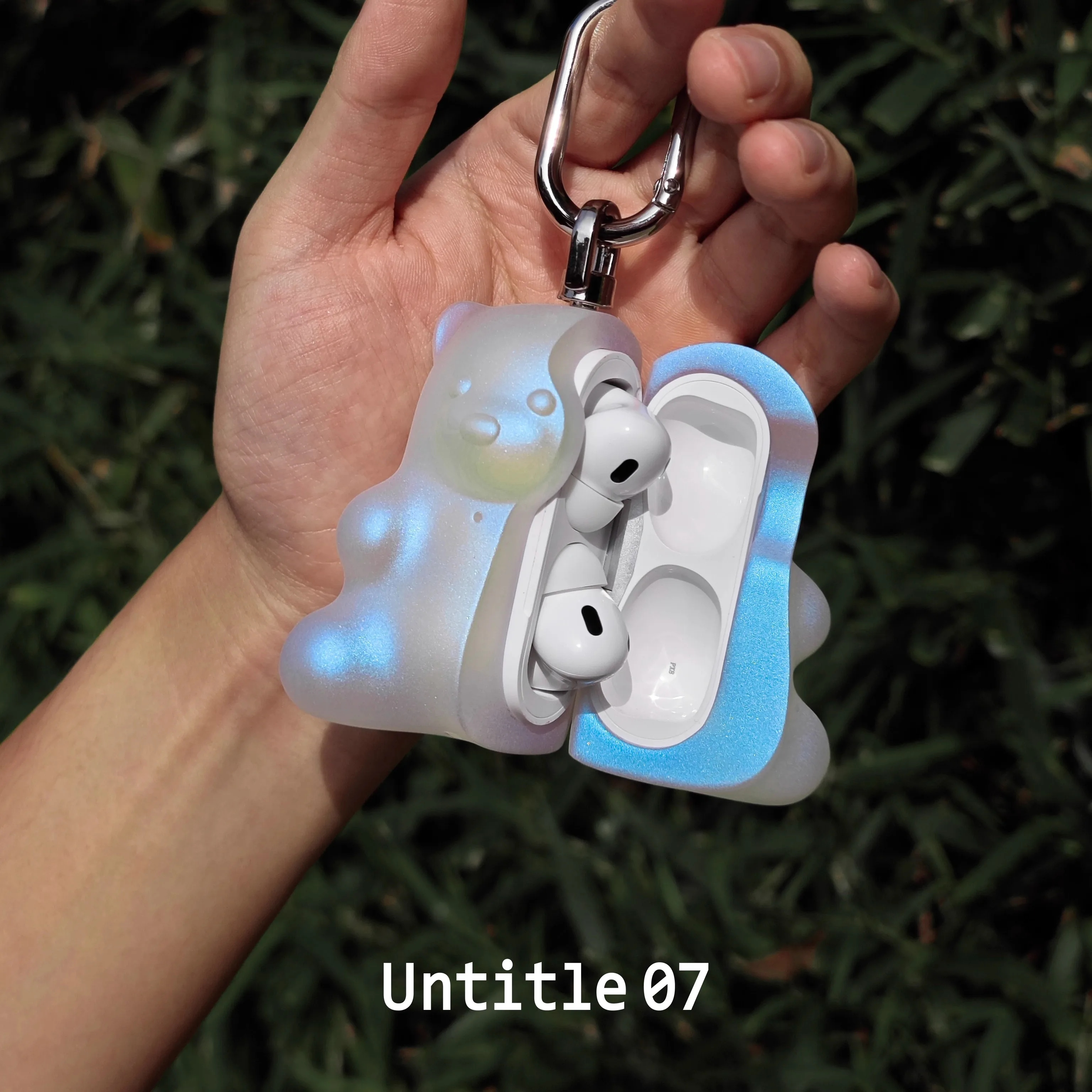 Poppin Bear Airpodsイヤホンケース untitle07 ハイクオリティーデザイン 耐衝撃 シリコン アクセサリー AirpodsPro