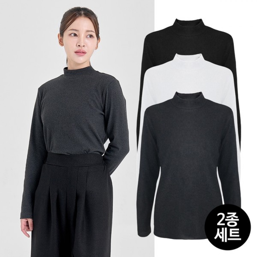 [マウンテンバレー] マウンテンバレーレディースリップメランジ起毛ハーフネックソフトインナーネックポーラーTシャツMVT4498W 6,199円