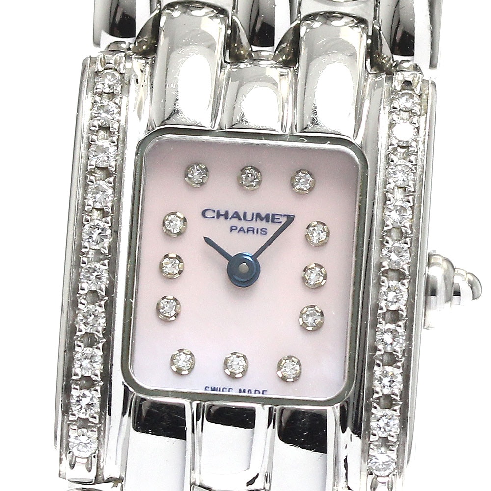 ショーメ Chaumet ケイシス 12P サイドダイヤベゼル クォーツ レディース _890447【中古】