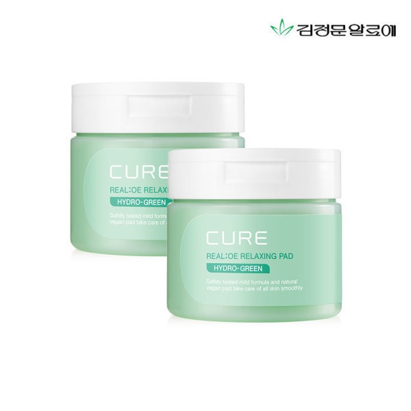 (新規入店10%クーポン) キム·ジョンムンアロエ リアロエ リラクシングパッド 60枚 1 + 1