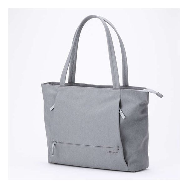 off tocoトートバッグL 12L/15.6インチノートPC収納可/肩掛け/撥水加工/グレー BM-OFTBL01GY