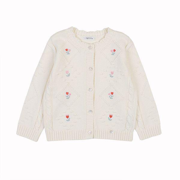 メイチューリップ刺繍カーディガン IVORY 01S13145102_P413054288