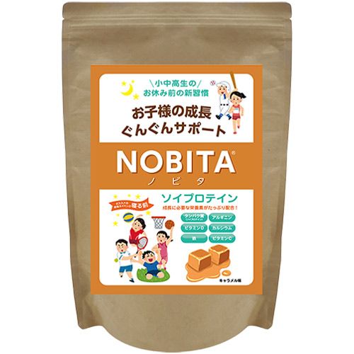 ノビタ(NOBITA) キッズプロテイン ソイプロテイン キャラメル味 600g FD0002-008 4,251円