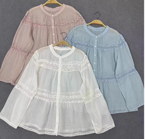 レディース トップス ブラウス 薄手 刺繡 かわいい 大人可愛い ヴィンテージ キュート ナチュラル 8,497円