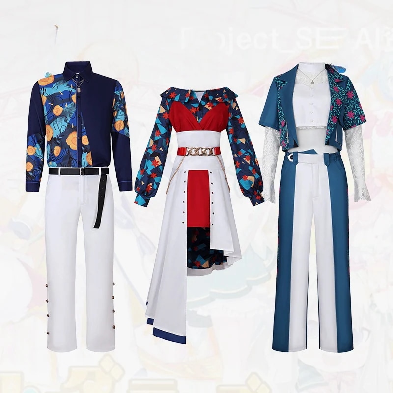 初音ミク プロセカ MEIKO 青柳冬弥 白石杏 スチューム　感謝祭 　4周年記念祭　コスプレ　舞台衣装　仮装　ハロウィン