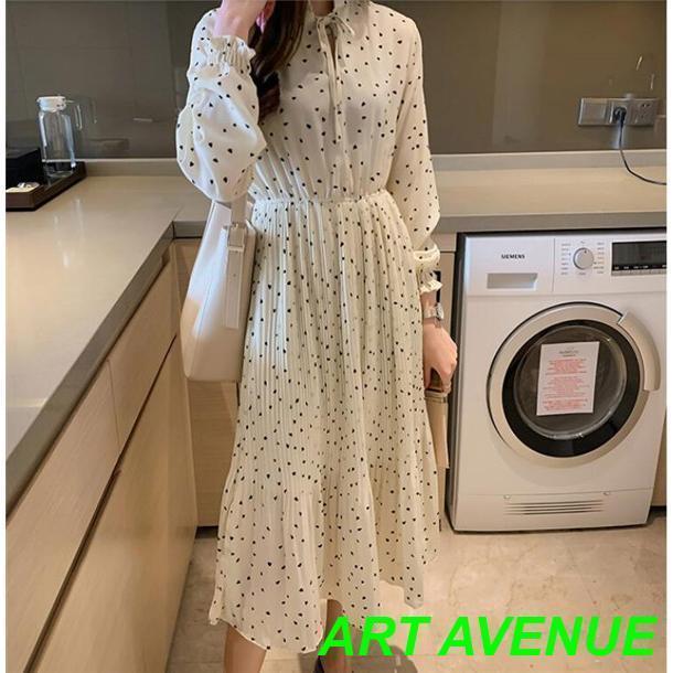 ワンピース レディース きれいめ マキシ丈 おしゃれ 花柄 美シルエット リボン 透け感 ウエストゴム ロング丈 ガウン 長袖 膝下 春 秋 冬