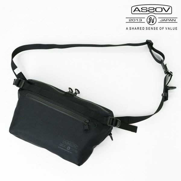 アッソブ AS2OV ショルダーバッグ WATER PROOF CORDURA 305D FANNY PACK ウォータープルーフ コーデュラ 305D ファニーパック ウエストバッグ ブラック 14