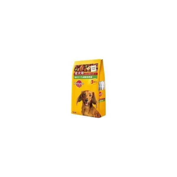 【1ケース】【お取り寄せ対象品】マース ジャパンリミテッド Pedigree ペディグリーパウチ ビーフ&緑黄色野菜 70g×3袋入り*48個