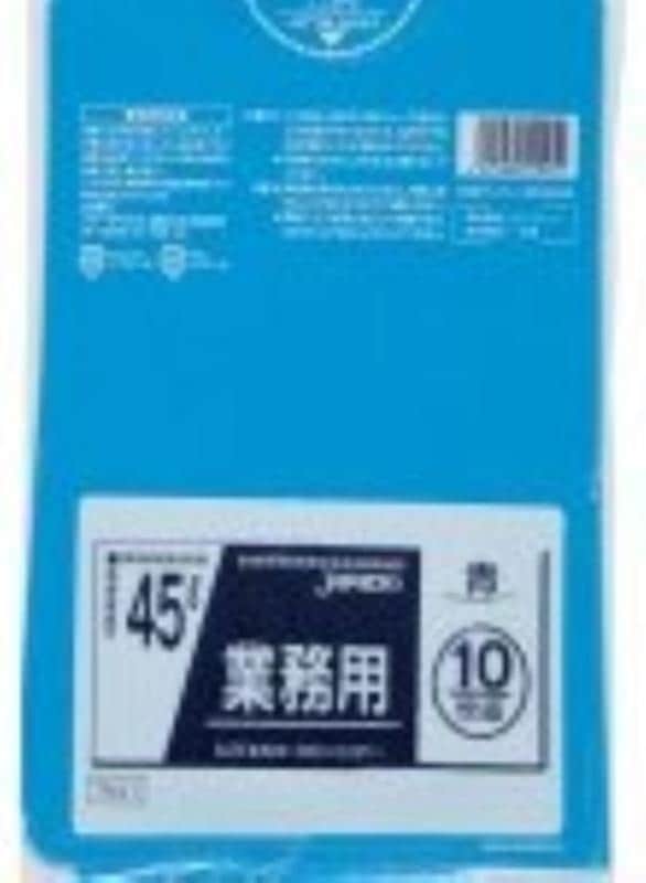 業務用45L 10枚入025LLD+メタロセン青 TM41 [xまとめ買い（60袋x5ケース）合計300袋セット] 38-284