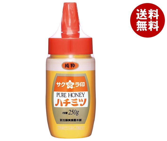 加藤美蜂園 サクラ印 純粋ハチミツ 250g×12本入×(2ケース)