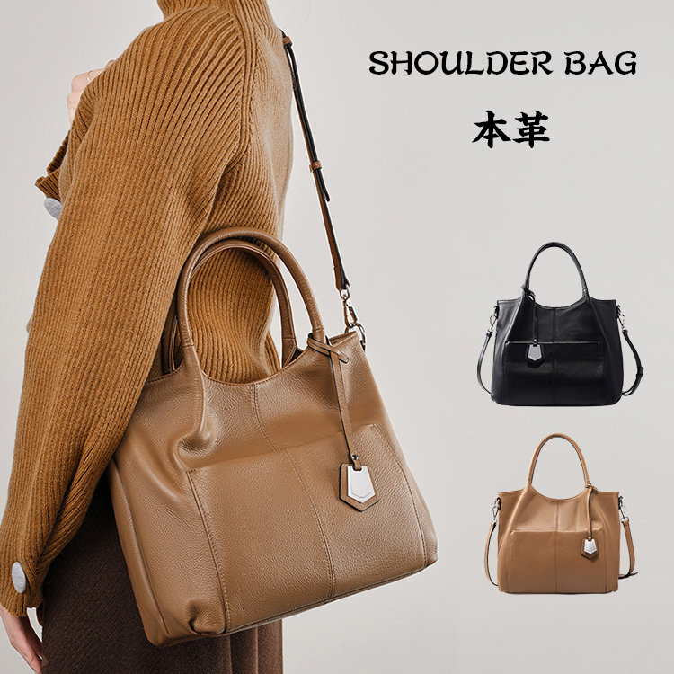 ショルダーバッグ レディース 本革 牛革 ショルダー 大容量 トートバッグ 2way 通勤 オフィス OL ママバッグ マザーズバッグ 卒業式 入学式 結婚式 発表会 オールシーズン 本革バッグ バッ