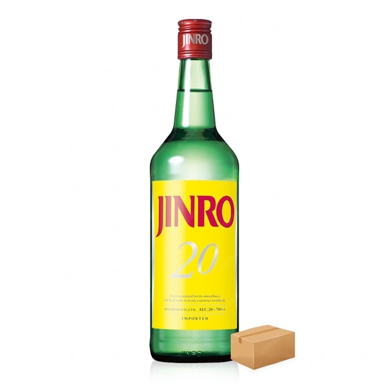 JINRO 20 700ml 12本 1ケース 眞露焼酎 韓国焼酎