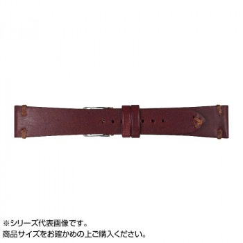 Emitta(エミッタ) 時計バンド ブッテーロ 17mm ワイン (美錠:銀) EB-W17