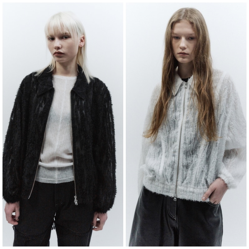 【INSILENCE】 FEATHER TEXURE JUMPER : 2COLORS