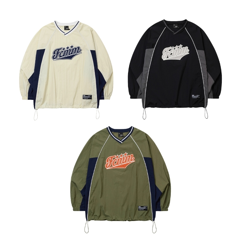 Triple star nylon pullover