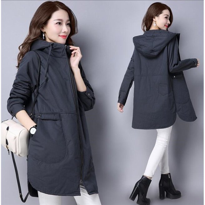 中綿ジャケット レディース ロング フード付き ブルゾン 厚手 中綿コート ダウンジャケット アウタ 7,421円